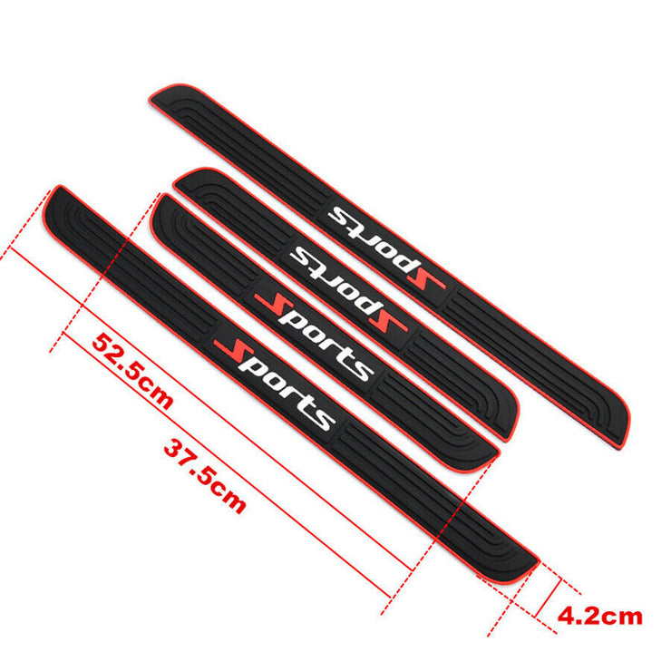 Car Modification Door Sill Strip Anti-stepping Stickers