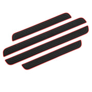 4pcs Universal Car Threshold Protection Scratch Strip Rubber Auto Door Sill Protector Sticker