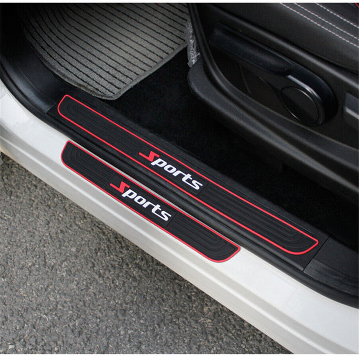 Car Modification Door Sill Strip Anti-stepping Stickers